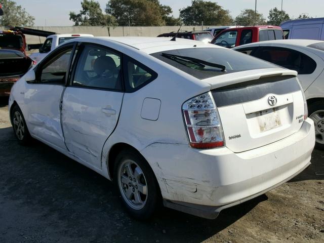 JTDKB20U787729357 - 2008 TOYOTA PRIUS WHITE photo 3