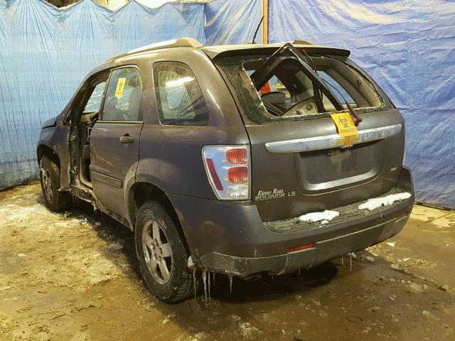 2CNDL13F686056084 - 2008 CHEVROLET EQUINOX LS GRAY photo 3