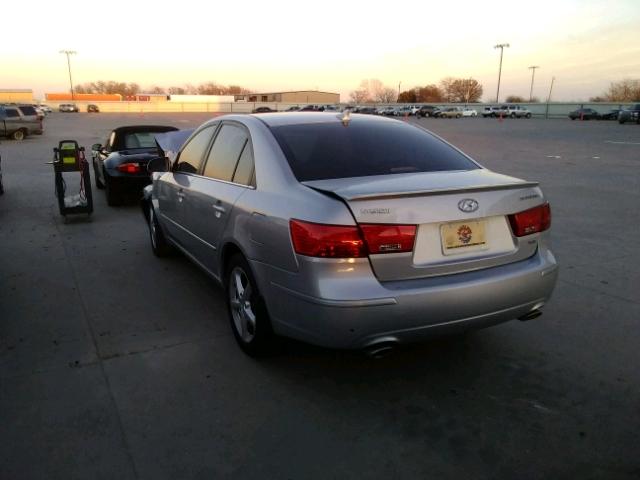 5NPEU46F09H569136 - 2009 HYUNDAI SONATA SE SILVER photo 3