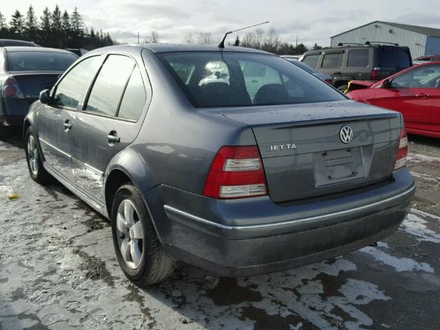 3VWSK69M14M080534 - 2004 VOLKSWAGEN JETTA GLS GRAY photo 3