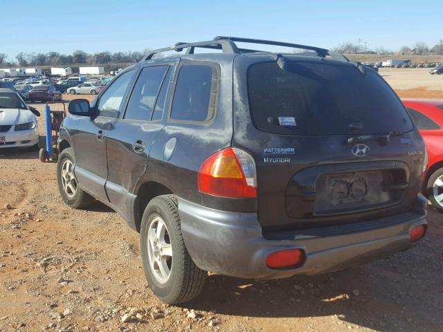 KM8SC13D94U657975 - 2004 HYUNDAI SANTA FE G BLACK photo 3