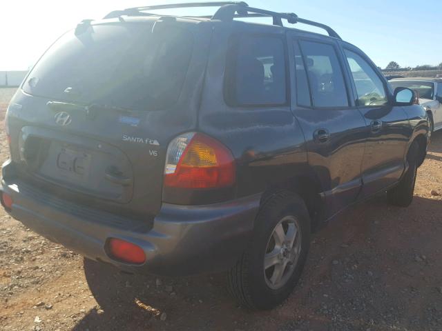 KM8SC13D94U657975 - 2004 HYUNDAI SANTA FE G BLACK photo 4