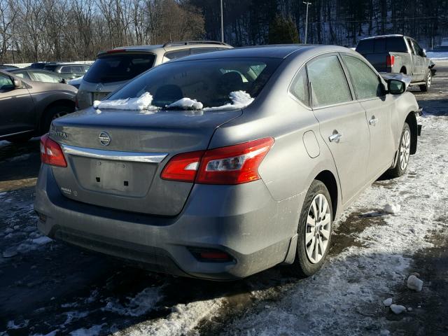 3N1AB7AP9GY259141 - 2016 NISSAN SENTRA S SILVER photo 4