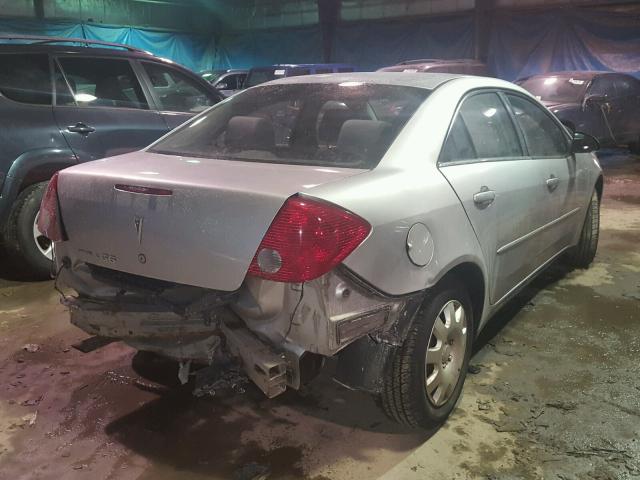 1G2ZF55B364284632 - 2006 PONTIAC G6 SE SILVER photo 4