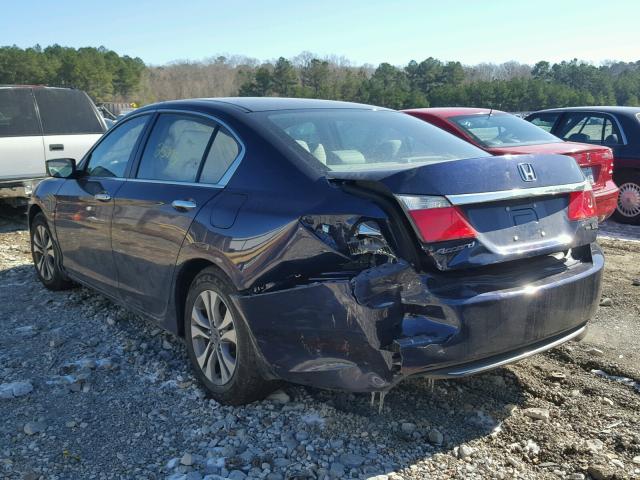 1HGCR2F30FA227791 - 2015 HONDA ACCORD LX BLUE photo 3