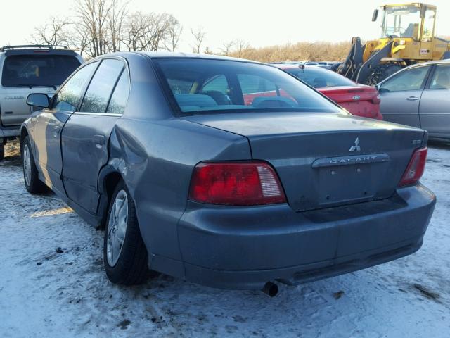 4A3AA46H13E120187 - 2003 MITSUBISHI GALANT ES CHARCOAL photo 3