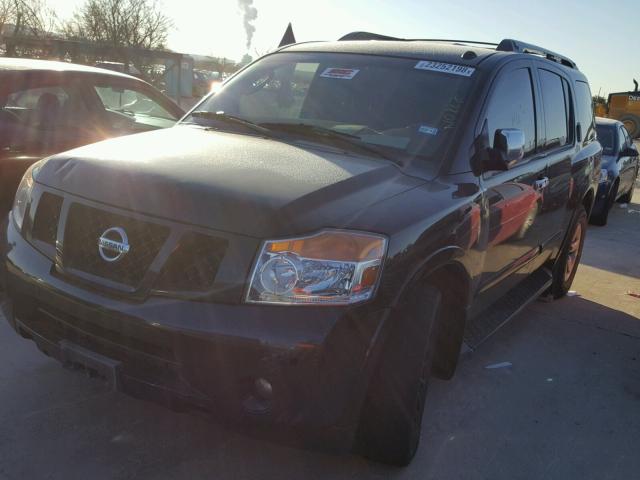 5N1BA08D48N605226 - 2008 NISSAN ARMADA SE BLACK photo 2