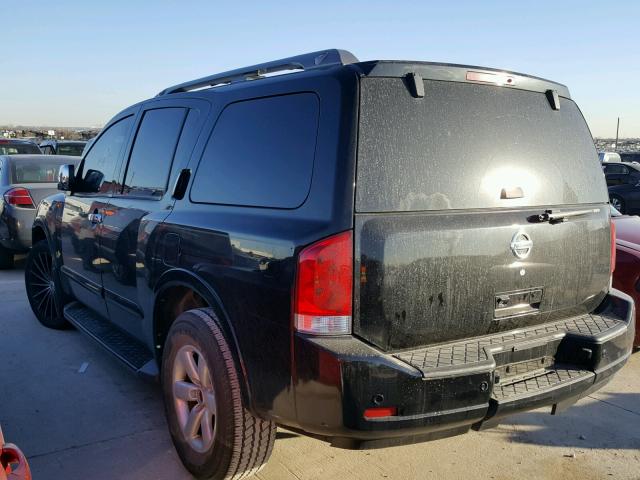 5N1BA08D48N605226 - 2008 NISSAN ARMADA SE BLACK photo 3