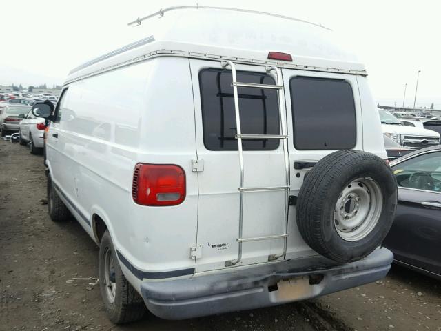 2B7HB11Y1WK102941 - 1998 DODGE RAM VAN B1 WHITE photo 3