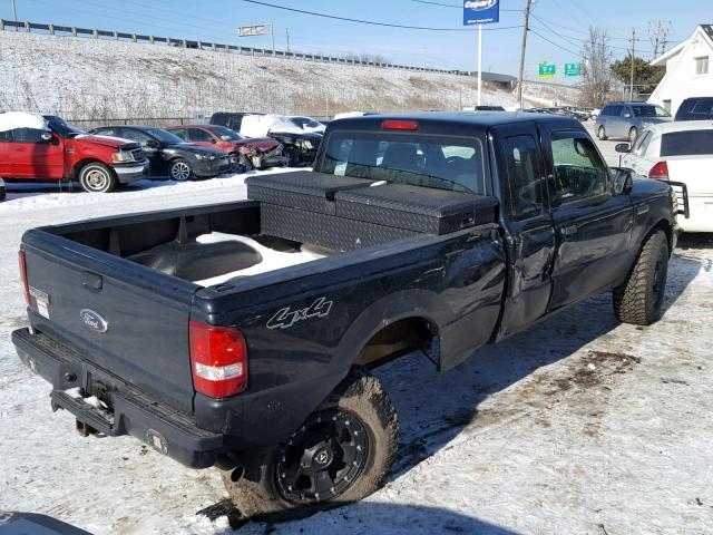 1FTZR45E27PA28683 - 2007 FORD RANGER SUP BLACK photo 4