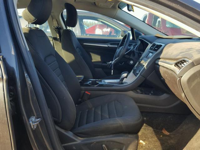 3FA6P0HD5FR255996 - 2015 FORD FUSION SE GRAY photo 5