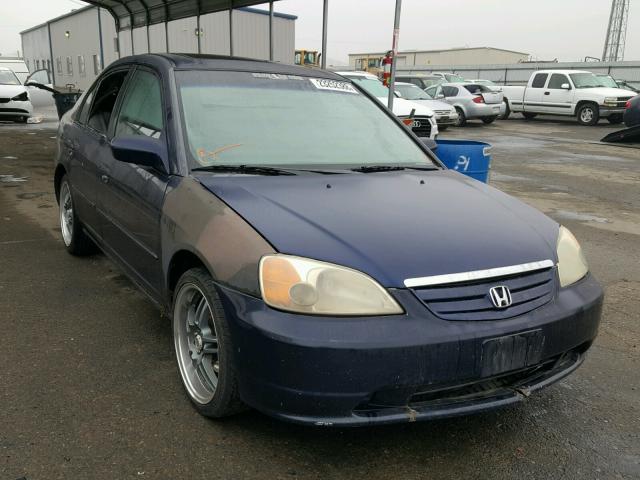 2HGES26732H576844 - 2002 HONDA CIVIC EX ლურჯი ფოტო 1
