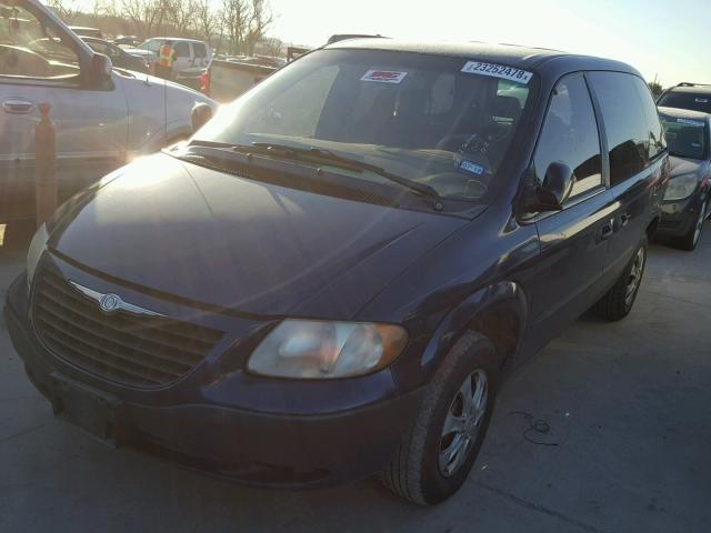 1C4GJ25322B617174 - 2002 CHRYSLER VOYAGER BLUE photo 2