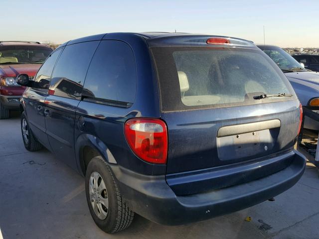 1C4GJ25322B617174 - 2002 CHRYSLER VOYAGER BLUE photo 3