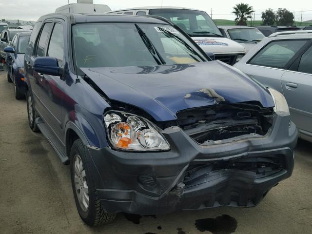 JHLRD78835C016605 - 2005 HONDA CR-V EX BLUE photo 1