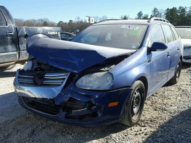 3VWKM71KX9M263027 - 2009 VOLKSWAGEN JETTA S BLUE photo 2