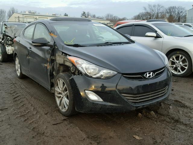 KMHDH4AE6CU352133 - 2012 HYUNDAI ELANTRA GL BLACK photo 1