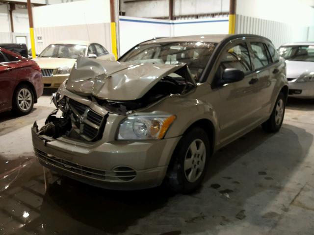 1B3HB28A99D152100 - 2009 DODGE CALIBER SE BEIGE photo 2