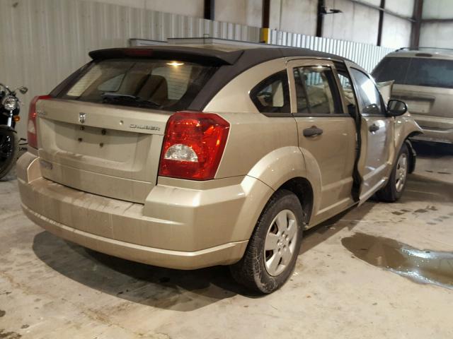 1B3HB28A99D152100 - 2009 DODGE CALIBER SE BEIGE photo 4