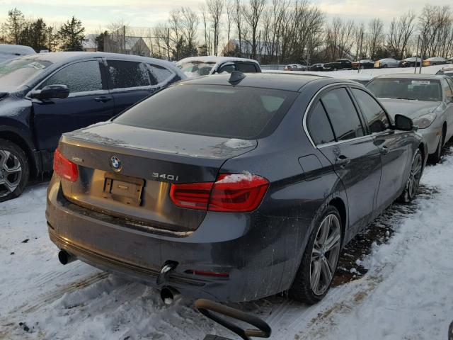 WBA8B7C54GK487275 - 2016 BMW 340 XI GRAY photo 4