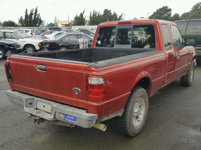 1FTZR44E34PB59439 - 2004 FORD RANGER SUP RED photo 4