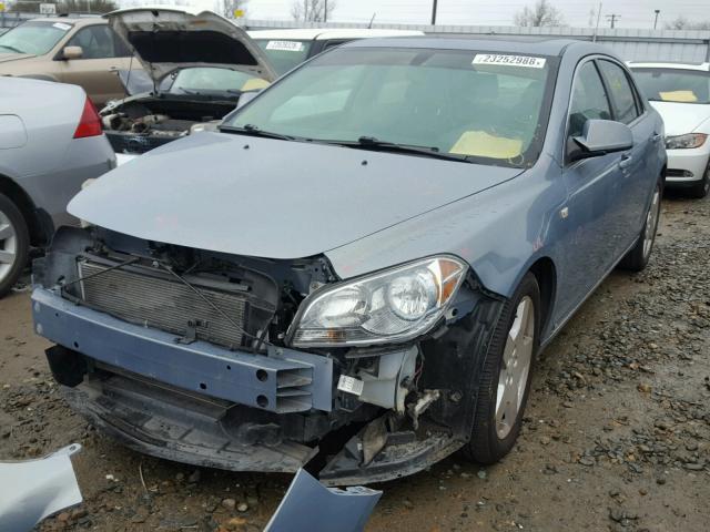 1G1ZJ577484199961 - 2008 CHEVROLET MALIBU 2LT BLUE photo 2