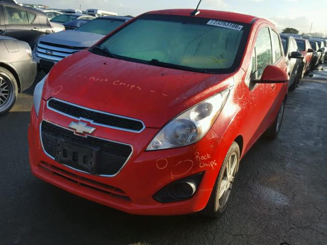 KL8CD6S94EC444089 - 2014 CHEVROLET SPARK 1LT RED photo 2