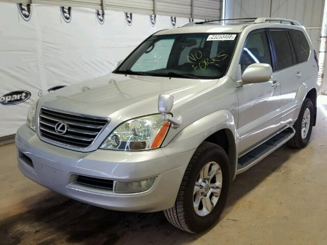 JTJBT20X830018238 - 2003 LEXUS GX 470 SILVER photo 2