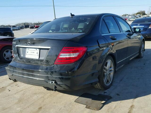 WDDGF4HB8DR295494 - 2013 MERCEDES-BENZ C 250 BLACK photo 4