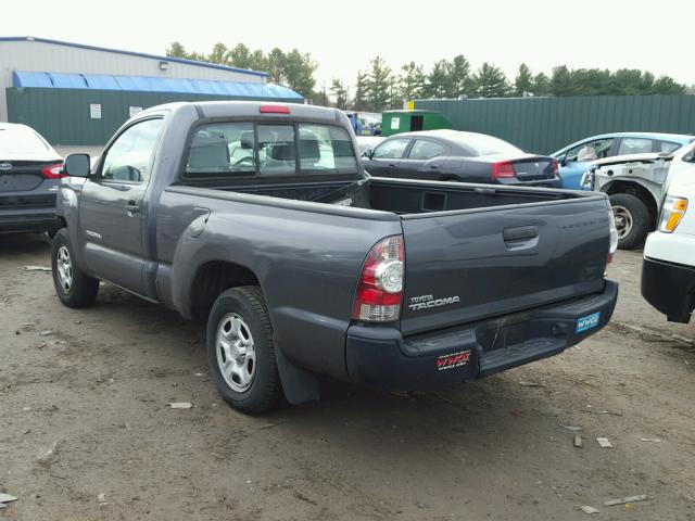 5TENX4CN5AZ685145 - 2010 TOYOTA TACOMA GRAY photo 3