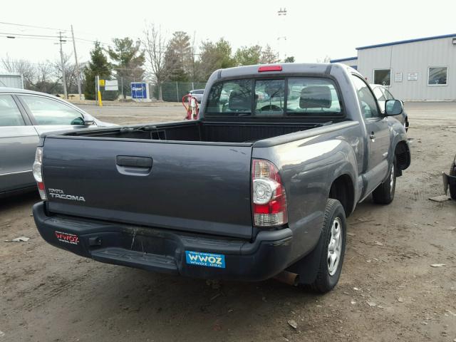 5TENX4CN5AZ685145 - 2010 TOYOTA TACOMA GRAY photo 4