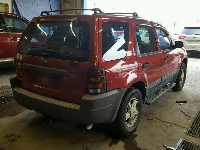 1FMYU02193KB23460 - 2003 FORD ESCAPE XLS MAROON photo 4