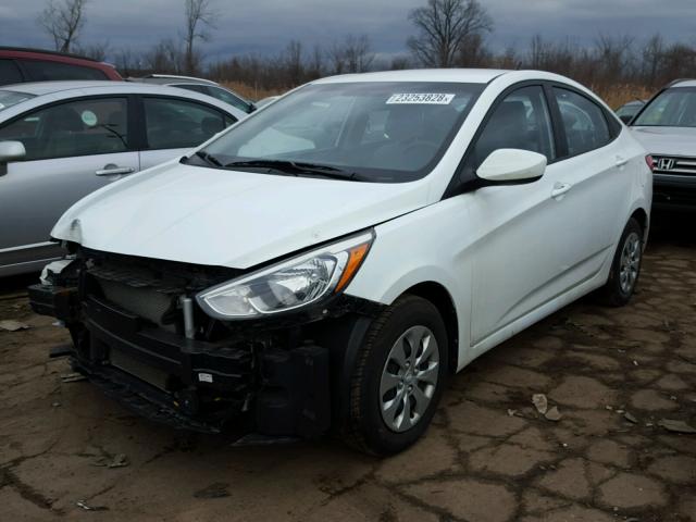 KMHCT4AE2FU919291 - 2015 HYUNDAI ACCENT GLS WHITE photo 2