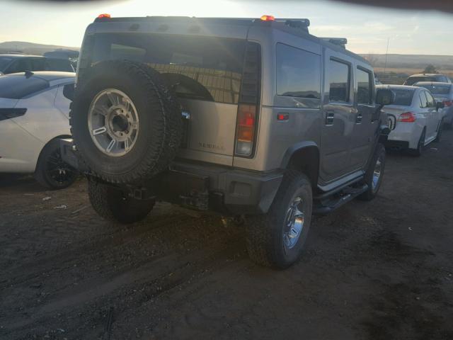 5GRGN23U74H105702 - 2004 HUMMER H2 TAN photo 4