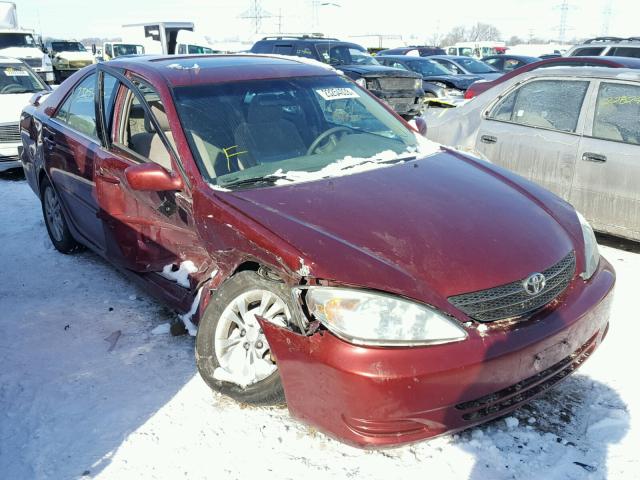 4T1BF32K04U062161 - 2004 TOYOTA CAMRY LE BURGUNDY photo 1