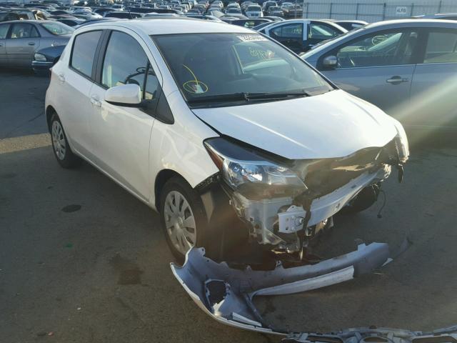 VNKKTUD36FA046387 - 2015 TOYOTA YARIS WHITE photo 1