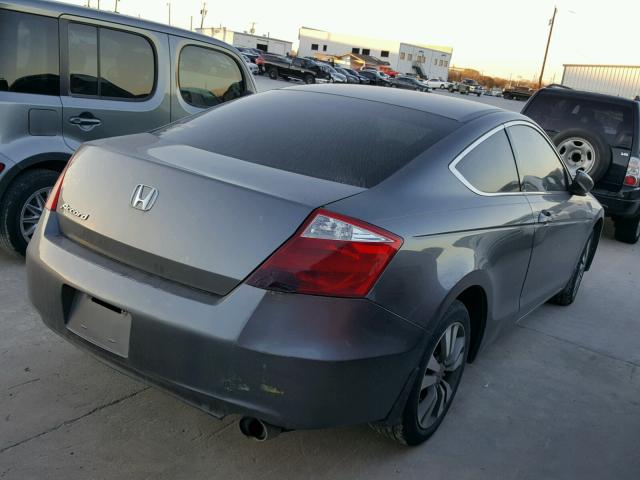 1HGCS12329A020893 - 2009 HONDA ACCORD LX GRAY photo 4