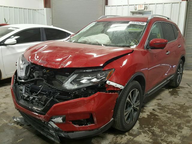 5N1AT2MT7HC769158 - 2017 NISSAN ROGUE S RED photo 2