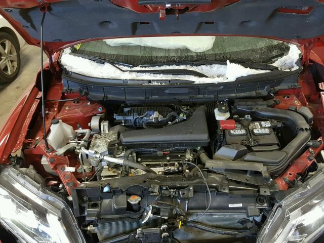 5N1AT2MT7HC769158 - 2017 NISSAN ROGUE S RED photo 7