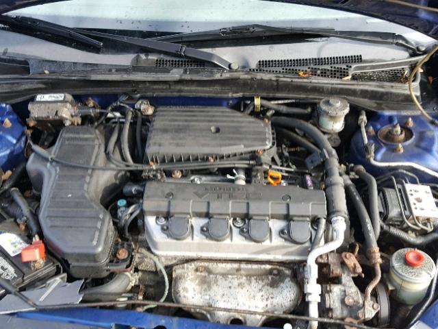 1HGEM229X5L032091 - 2005 HONDA CIVIC EX BLUE photo 7