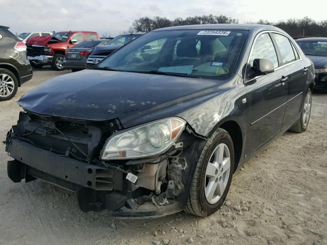 1G1ZG57B68F234698 - 2008 CHEVROLET MALIBU LS BLACK photo 2