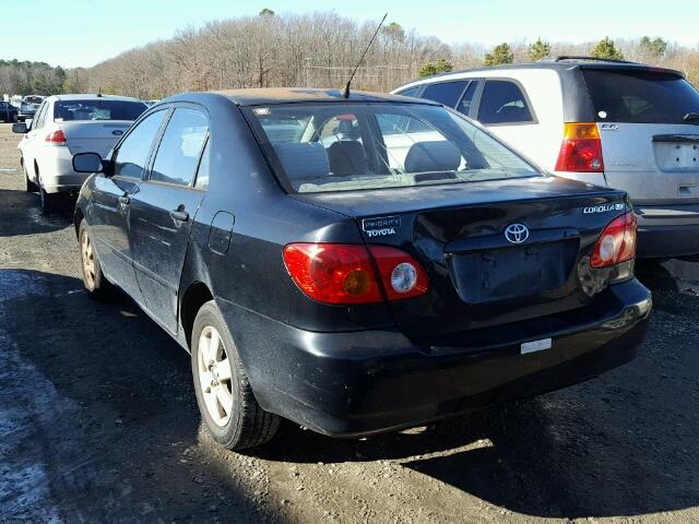 2T1BR32E14C172591 - 2004 TOYOTA COROLLA CE BLACK photo 3