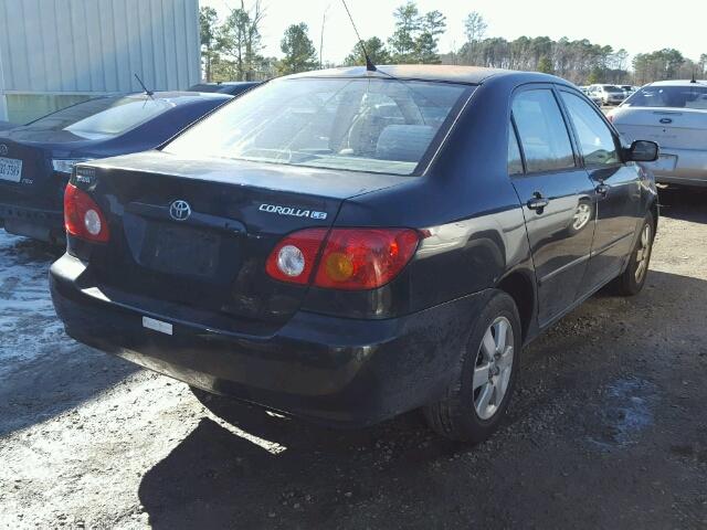 2T1BR32E14C172591 - 2004 TOYOTA COROLLA CE BLACK photo 4