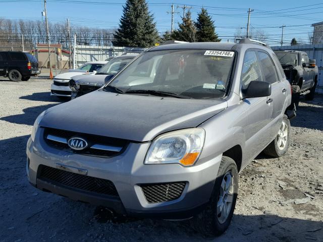 KNDJE723697555741 - 2009 KIA SPORTAGE L GRAY photo 2