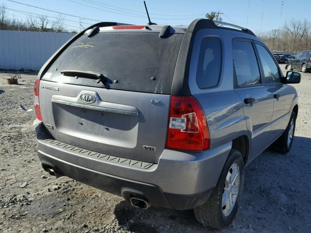 KNDJE723697555741 - 2009 KIA SPORTAGE L GRAY photo 4