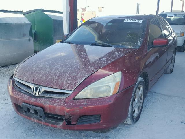 1HGCM56806A182766 - 2006 HONDA ACCORD EX MAROON photo 2