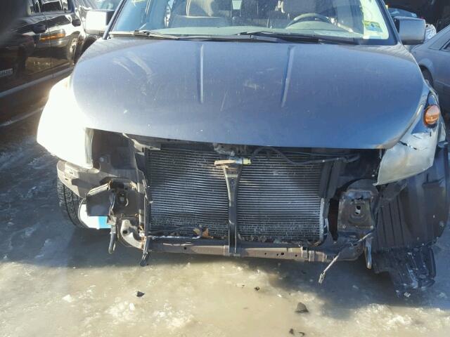 5N1BV28U27N134742 - 2007 NISSAN QUEST S GRAY photo 9