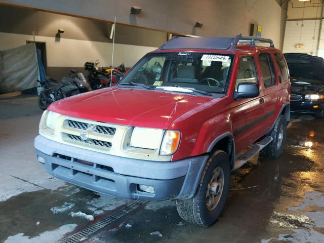 5N1ED28Y5YC558769 - 2000 NISSAN XTERRA XE RED photo 2