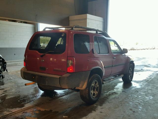 5N1ED28Y5YC558769 - 2000 NISSAN XTERRA XE RED photo 4