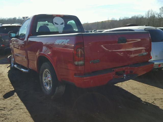 2FTRF17263CA52197 - 2003 FORD F150 RED photo 3